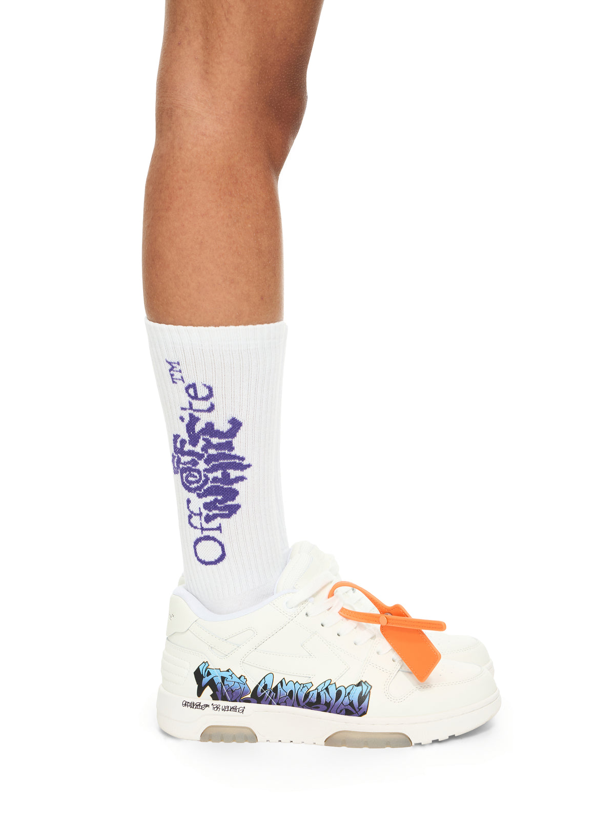 OFF WHITE Out Of Office "For Walking" Artwork Sneakers WHITE - MULTICOLOR OWIA259S26LEA00C