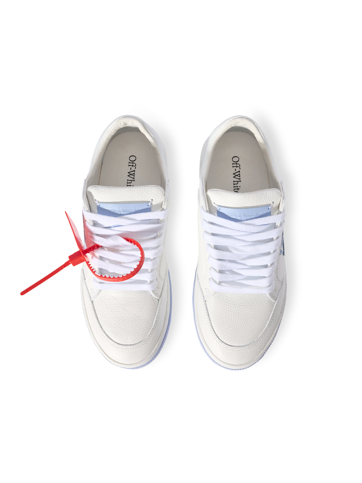 OFF WHITE Vulc Low Sneakers WHITE - LIGHT BLUE OWIA288F25LEA001