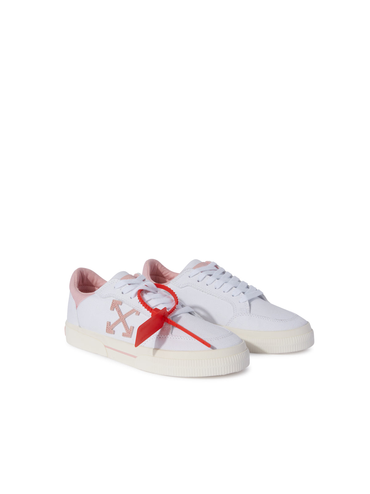 OFF WHITE New Low Vulcanized Canvas White - Soft P WHITE - SOFT PINK OWIA288S25FAB001