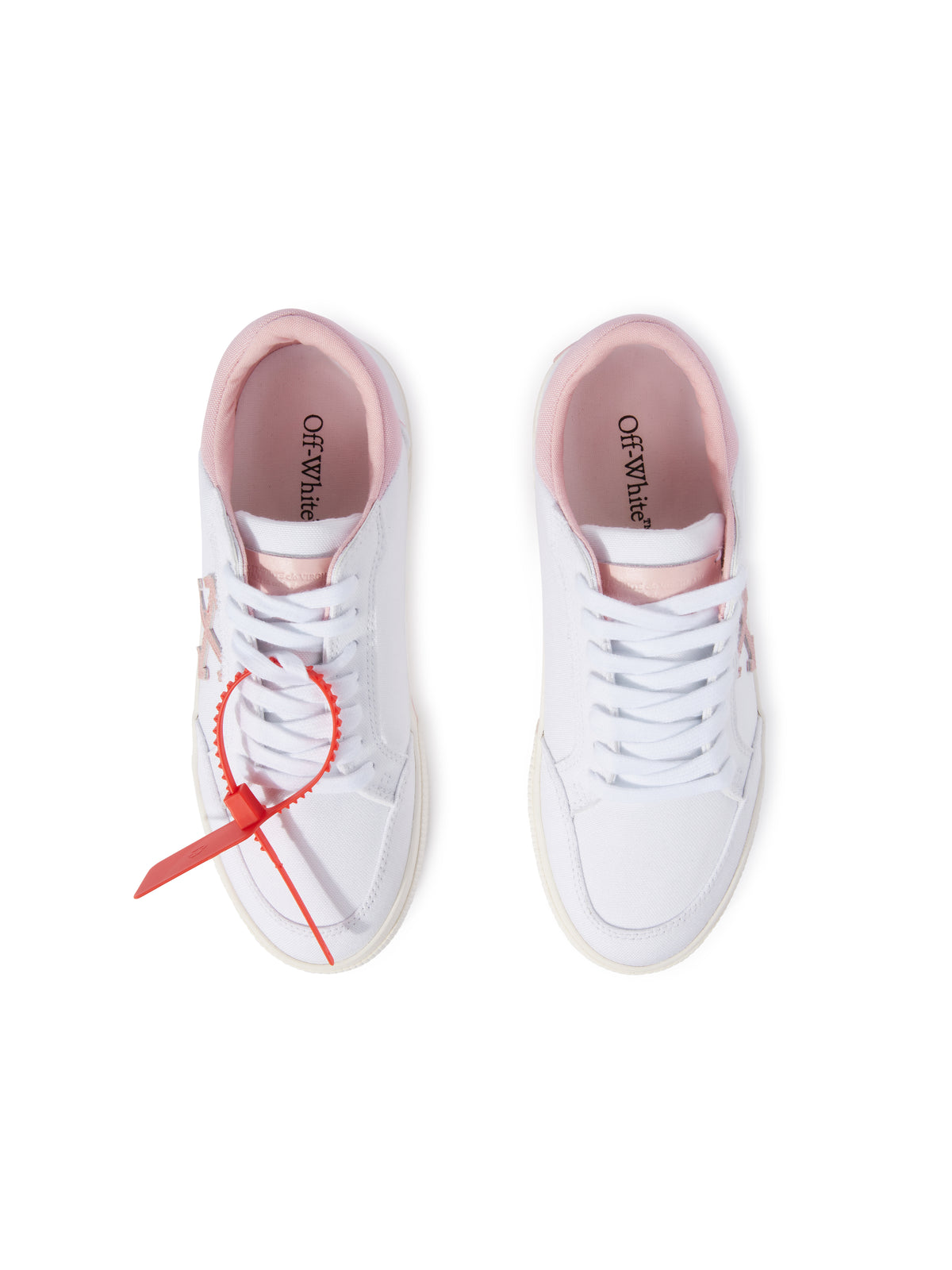 OFF WHITE New Low Vulcanized Canvas White - Soft P WHITE - SOFT PINK OWIA288S25FAB001