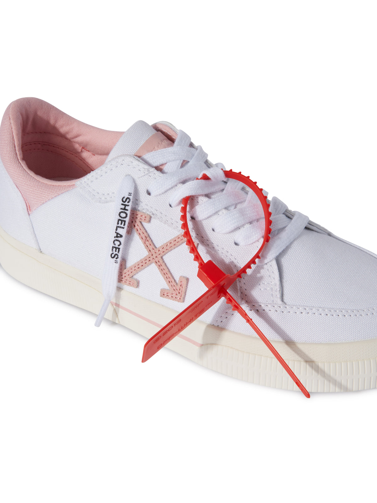 OFF WHITE New Low Vulcanized Canvas White - Soft P WHITE - SOFT PINK OWIA288S25FAB001