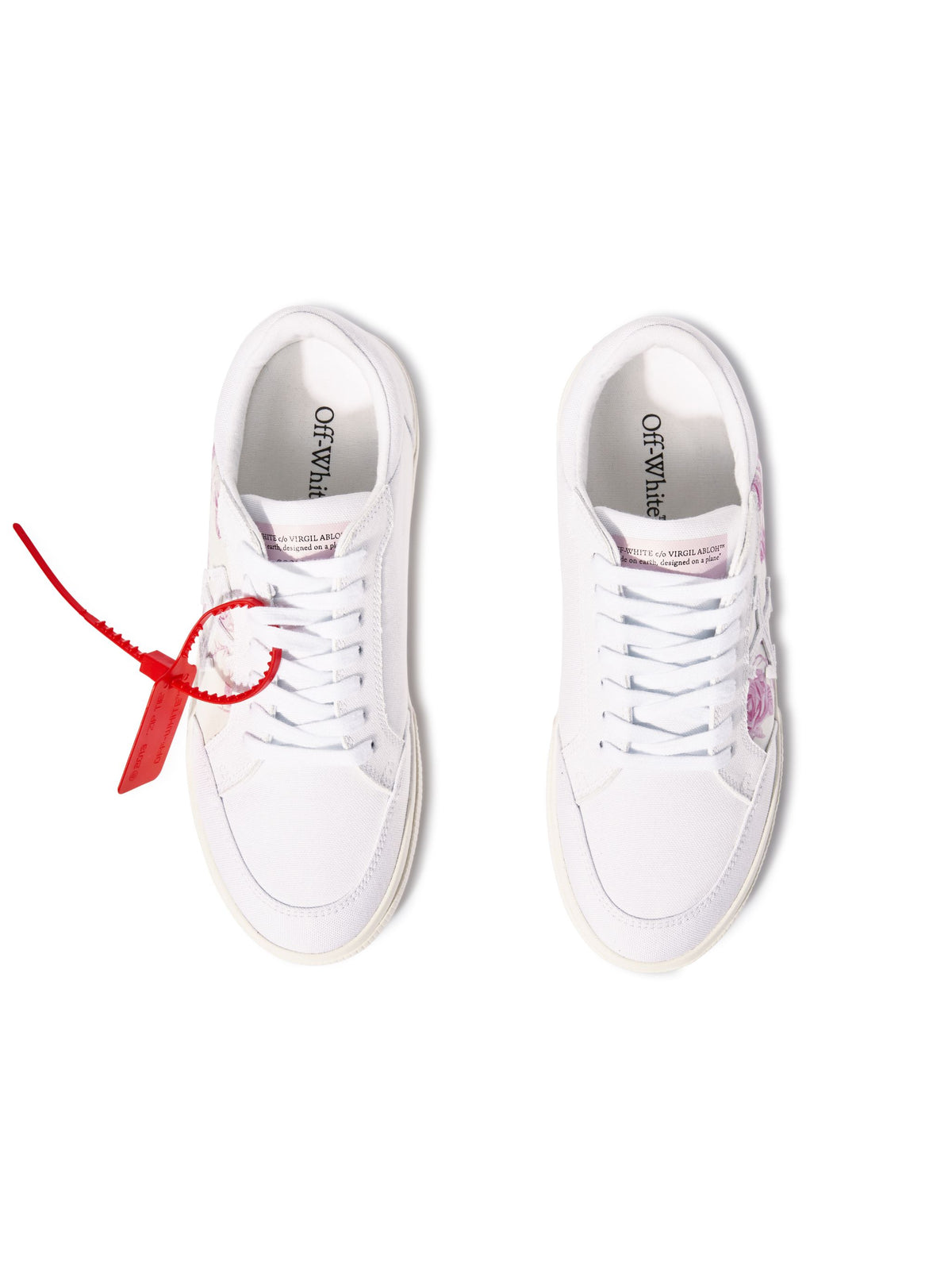 OFF WHITE Light Pink Vulcanized Animation WHITE OWIA288S25FAB002