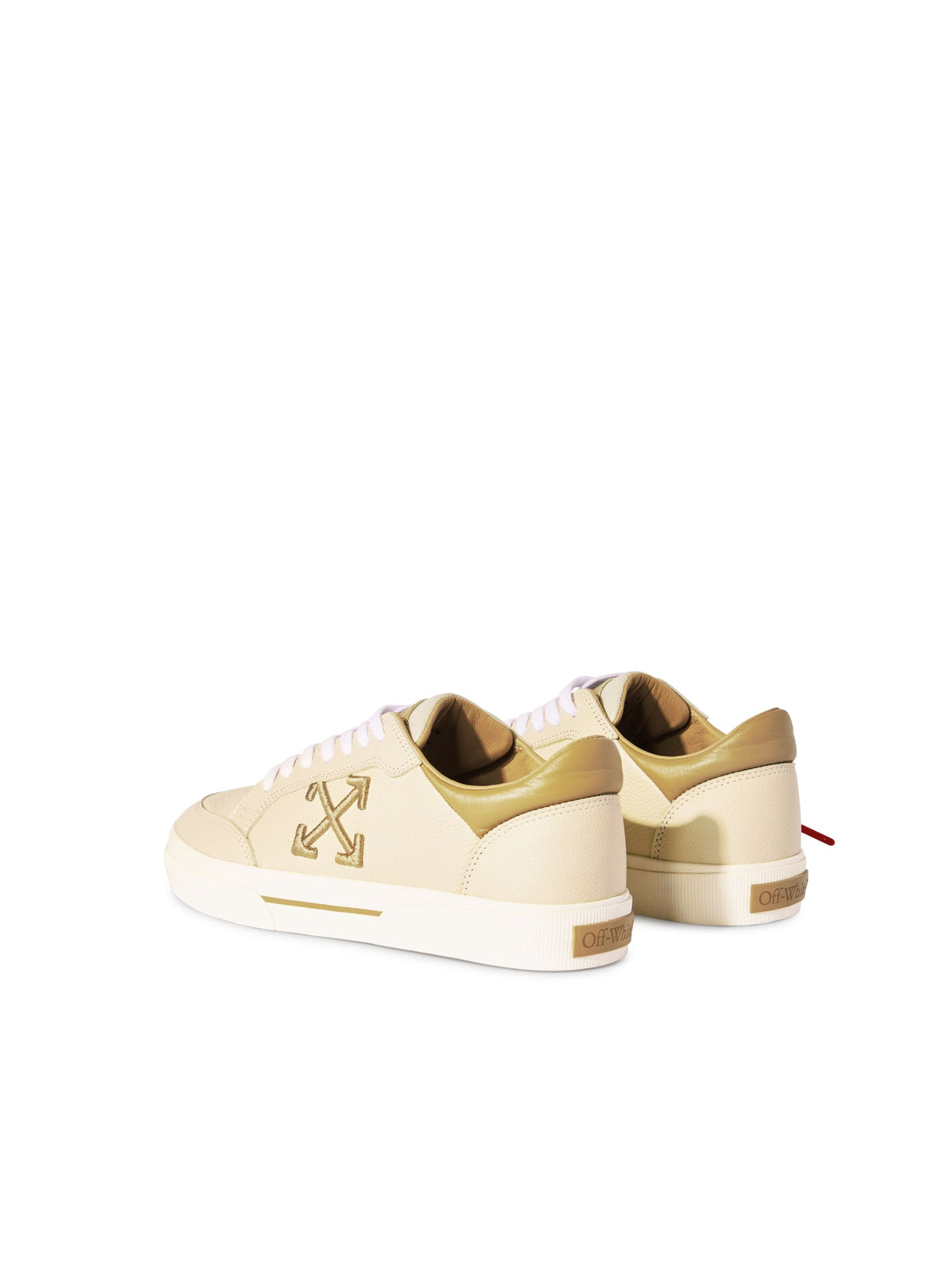 OFF WHITE New Low Vulcanized Leather Cream - Light NEUTRALS OWIA288S25LEA001