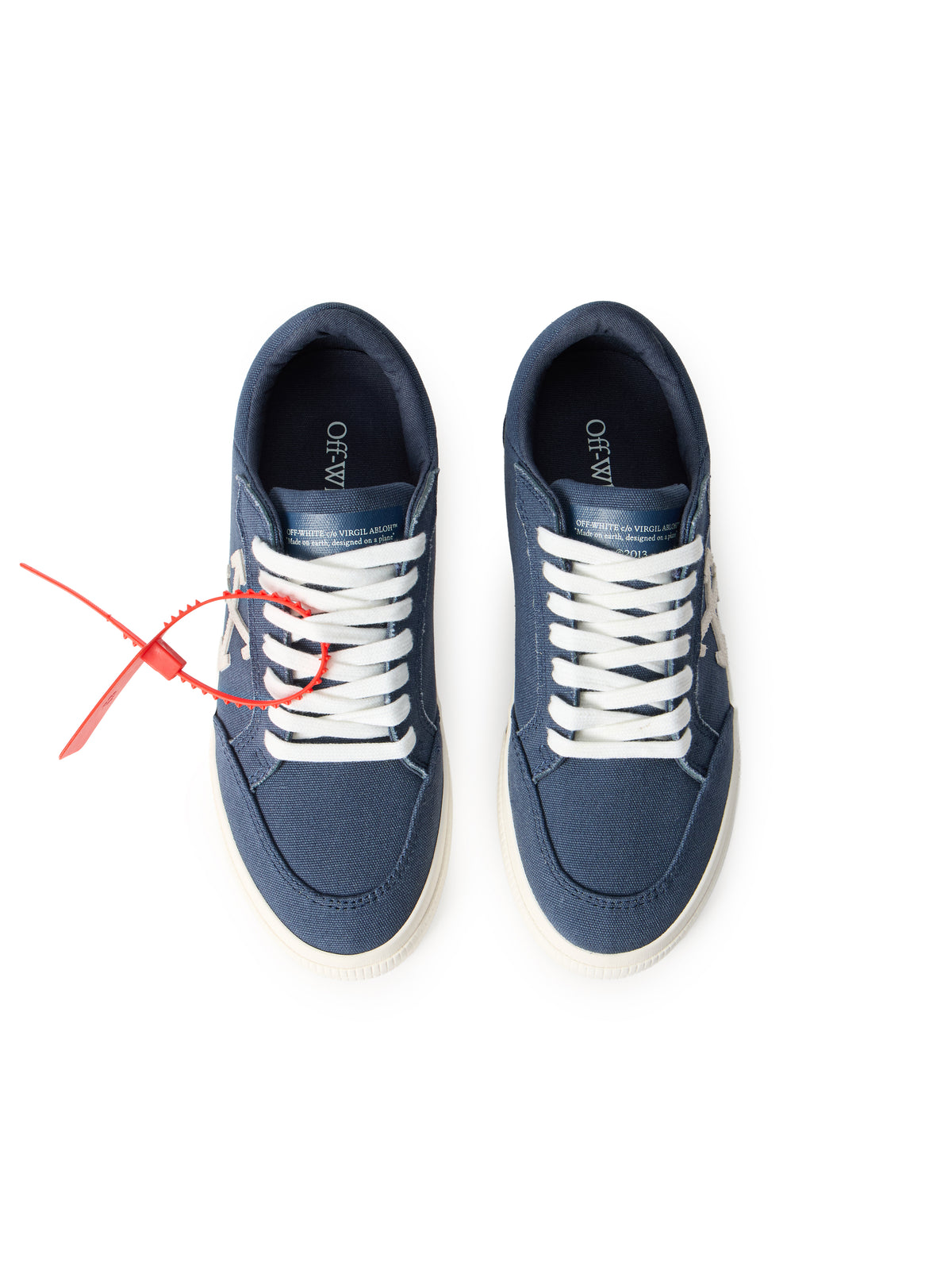OFF WHITE Vulcanized Low Sneakers VINTAGE BLUE - OFF WHITE OWIA288S26FAB001