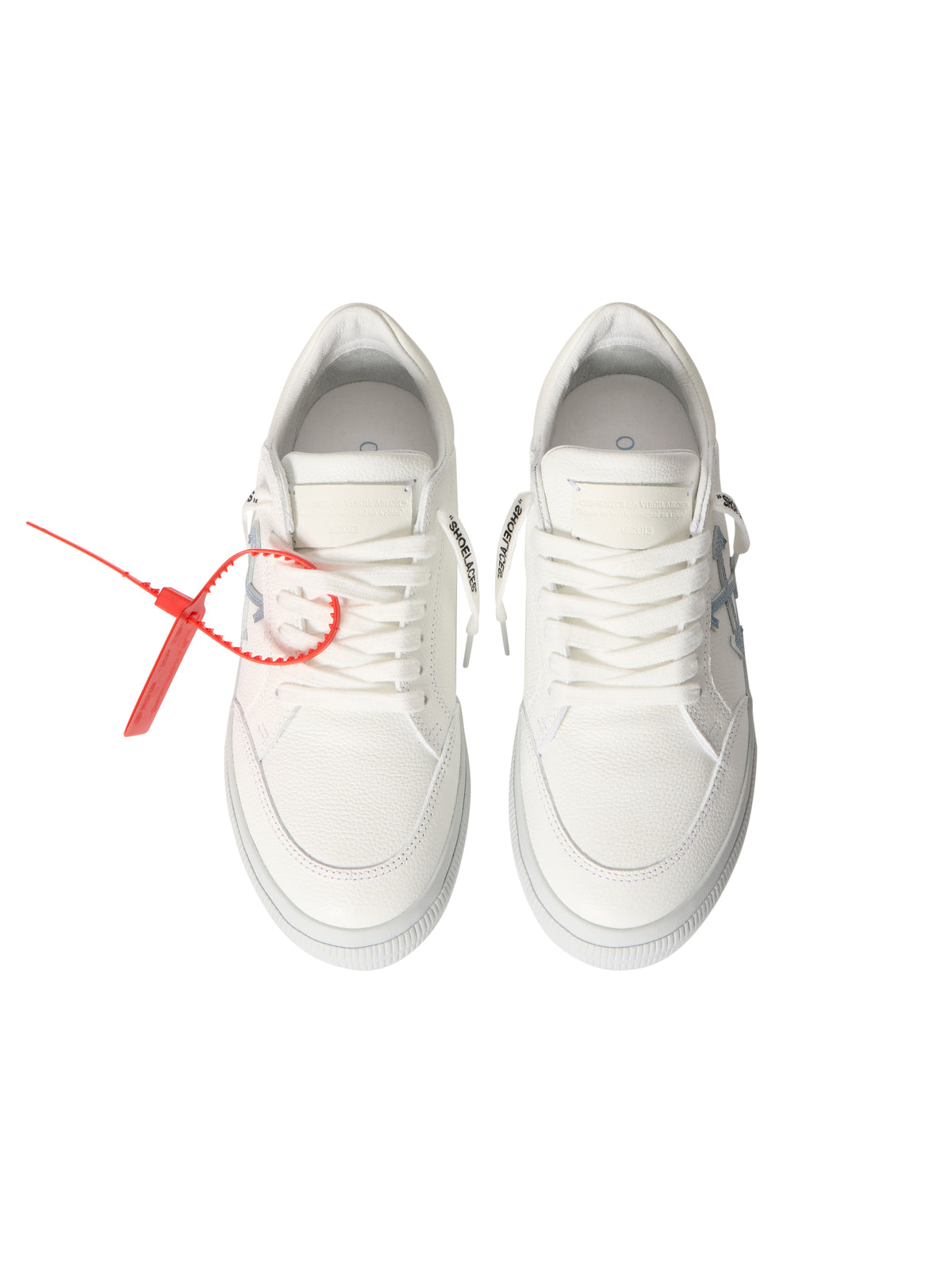 OFF WHITE Vulcanized Low Sneakers WHITE - CYAN CELESTE OWIA288S26LEA001