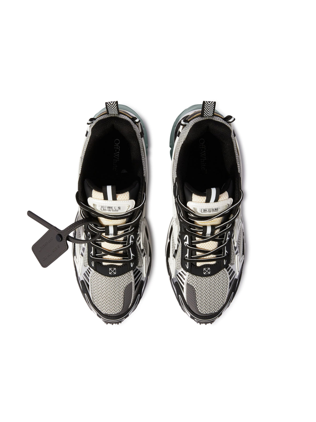 OFF WHITE Be Right Back Sneakers LIGHT GREY - BLACK OWIA289C99FAB001