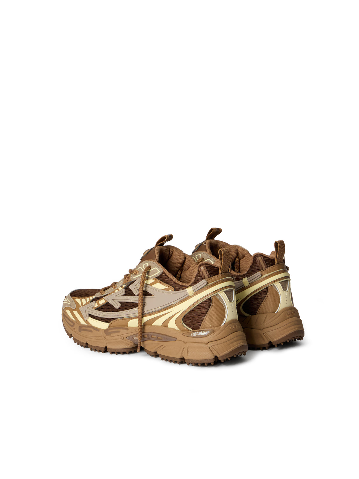 OFF WHITE Be Right Back Sneakers DARK BROWN - CREAM OWIA289F25FAB001