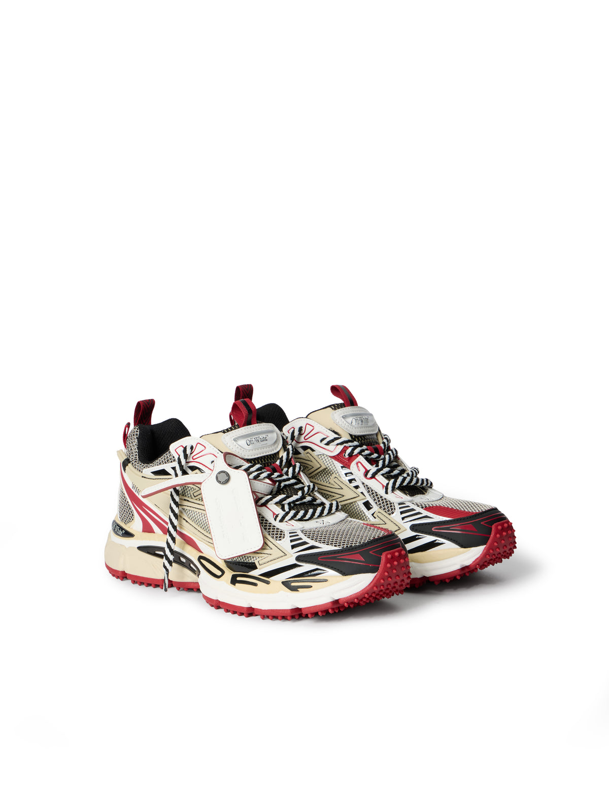 OFF WHITE Be Right Back Sneakers SAND- RED OWIA289F25FAB005