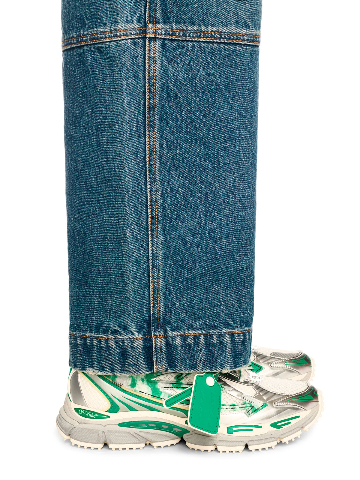 OFF WHITE OW BE RIGHT BACK GREEN OWIA289S25FAB003