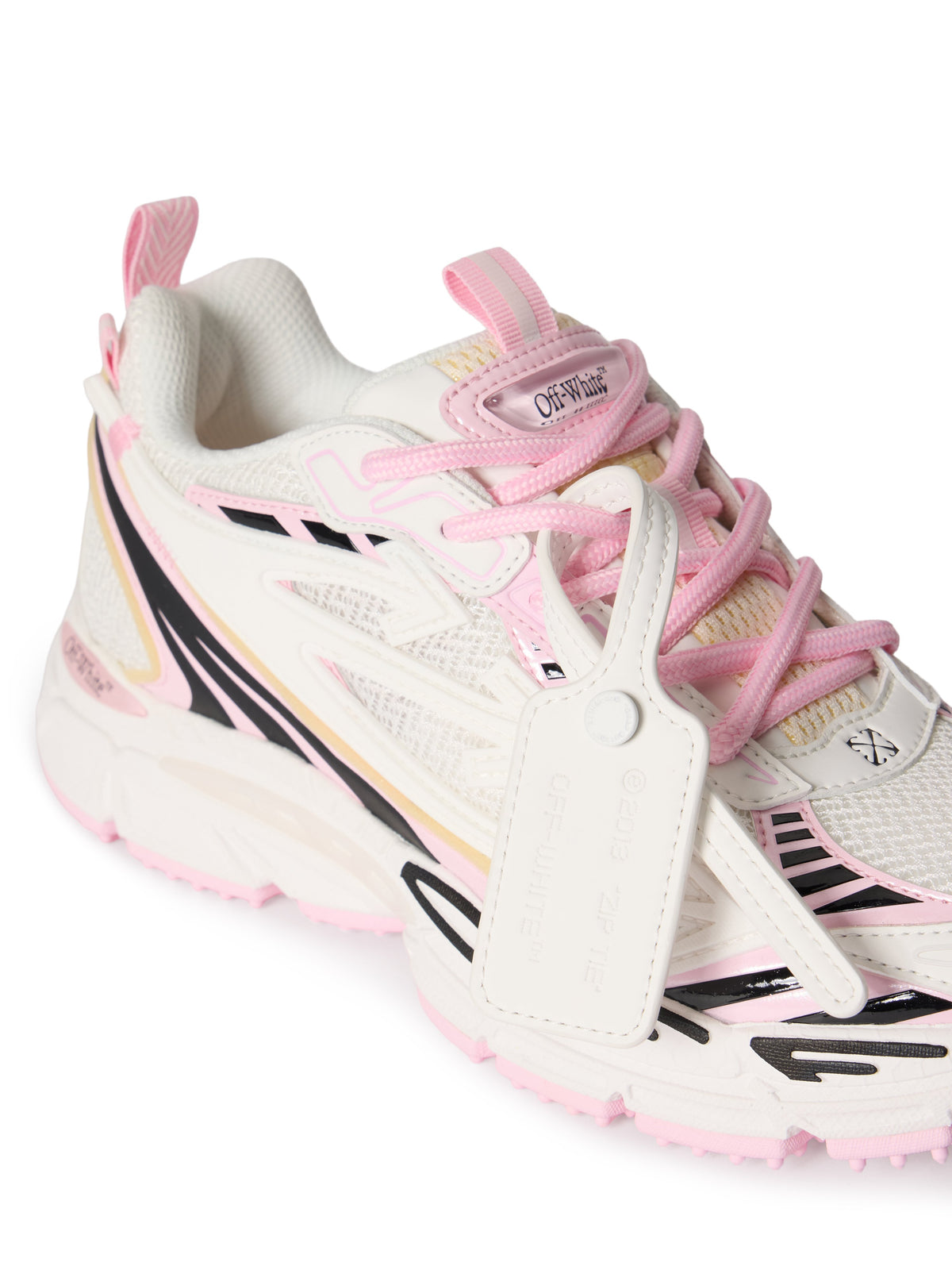 OFF WHITE Be Right Back Sneakers WHITE - SOFT PINK OWIA289S26FAB001