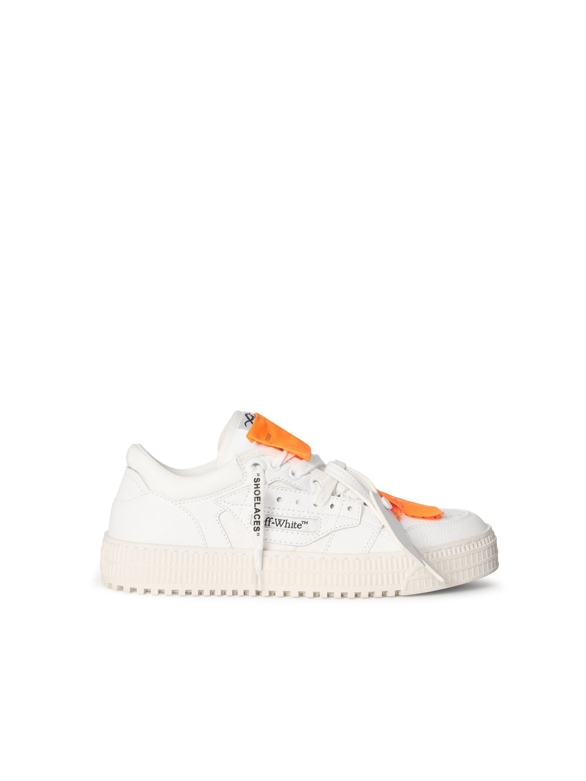 OFF WHITE 3.0 Court Low Top Sneakers WHITE - ORANGE OWIA28EC99LEA001