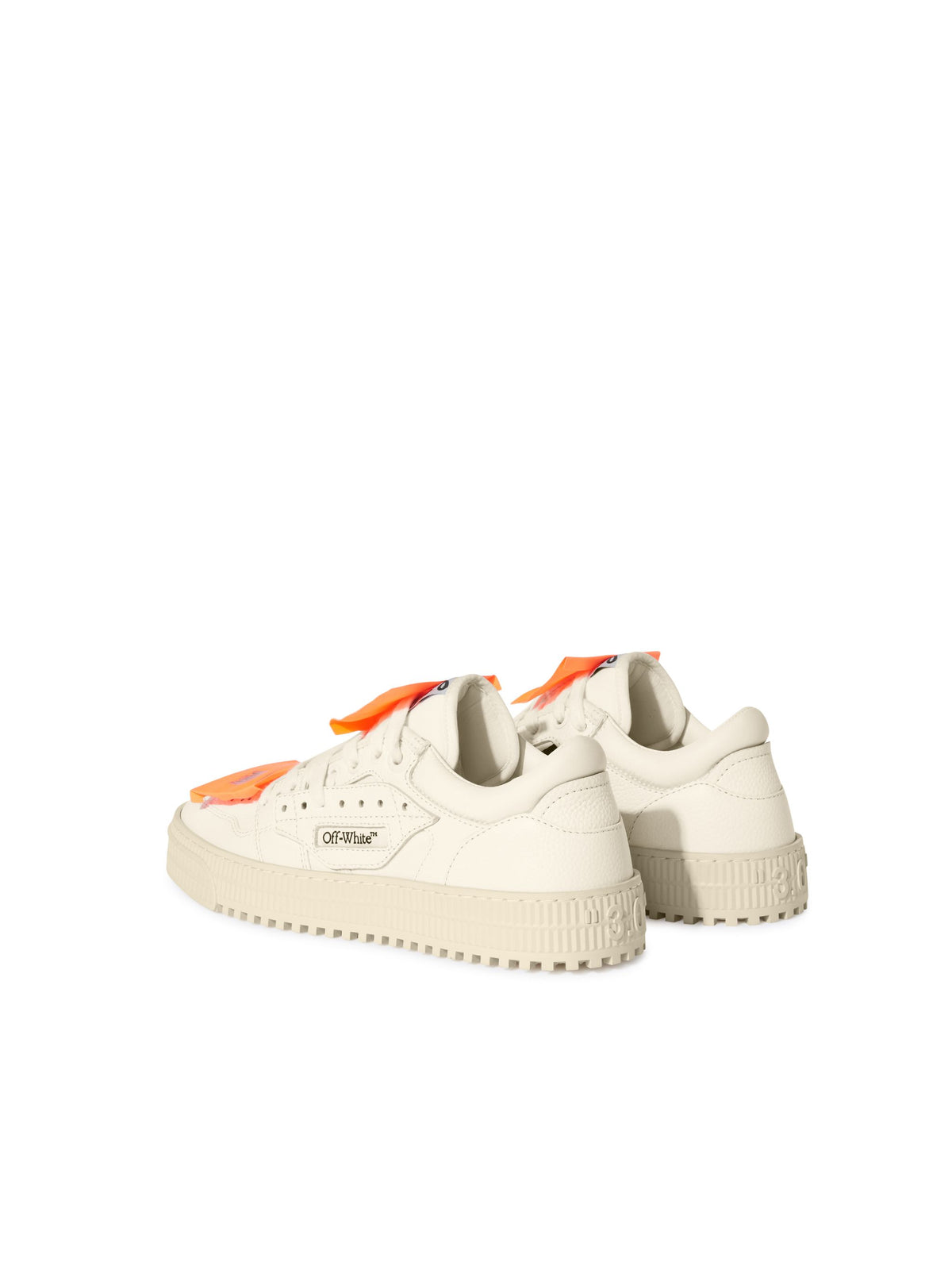OFF WHITE 3.0 Court Low Top Sneakers WHITE - ORANGE OWIA28EC99LEA001
