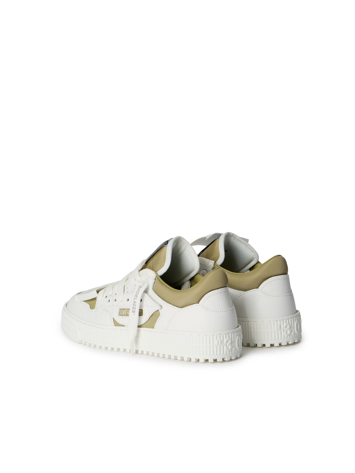 OFF WHITE 3.0 Off Court Low Top Sneakers WHITE - GREY GREEN OWIA28EF25LEA001