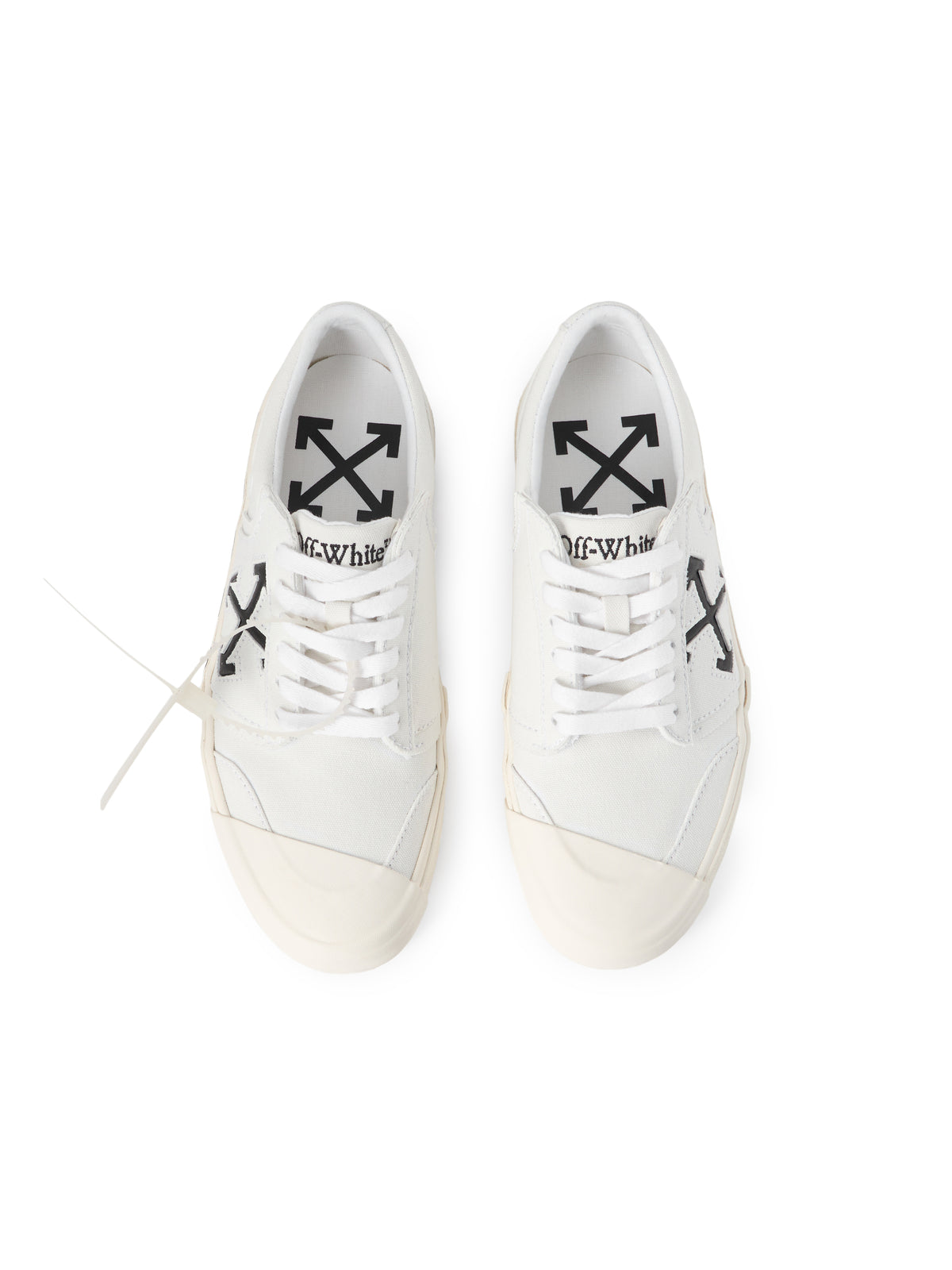 OFF WHITE Vulcanized Undercut Sneakers WHITE - BLACK OWIA28HF25FAB001