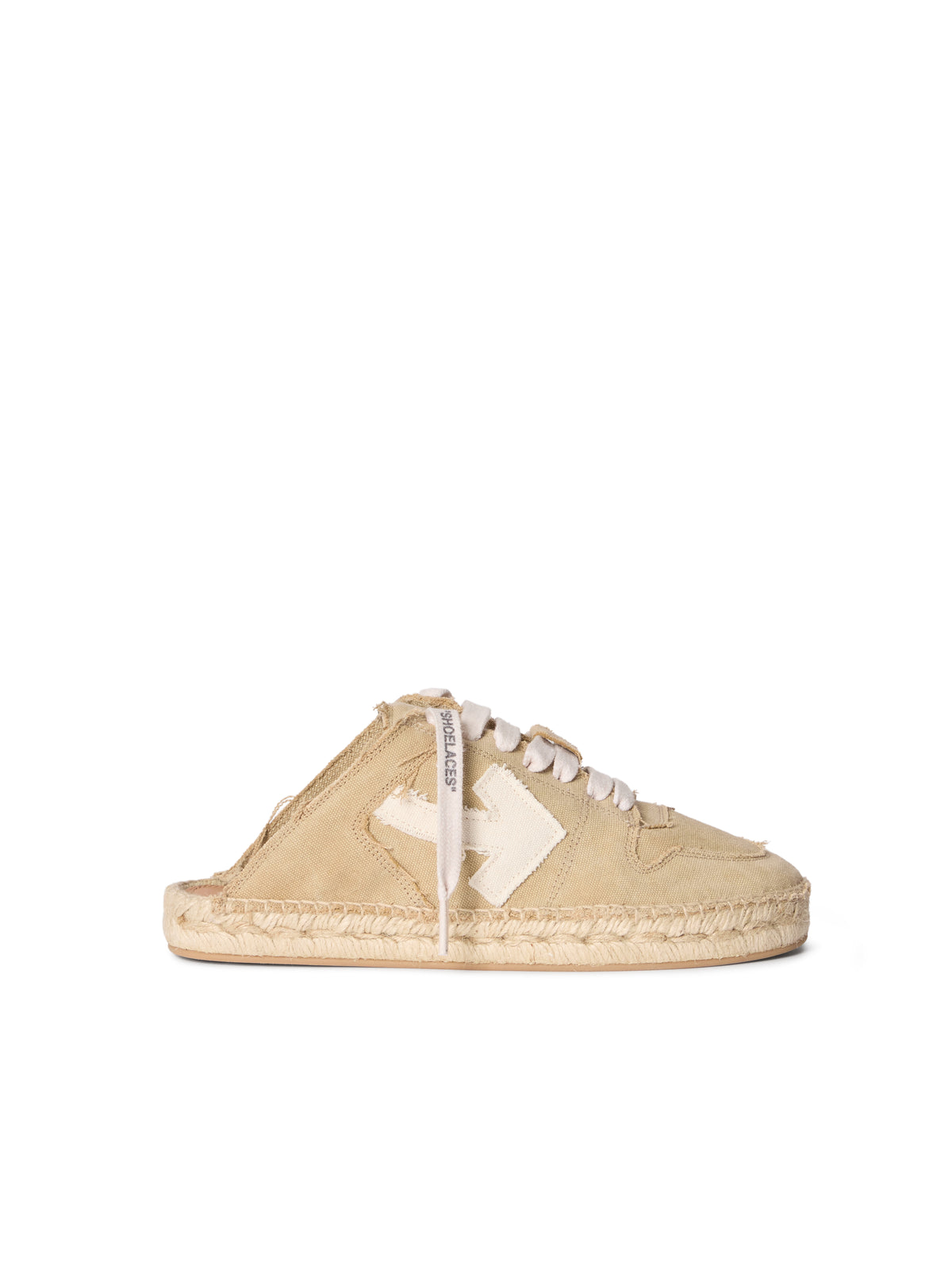 OFF WHITE Arrow Espadrillas BEIGE - WHITE OWIB019S26FAB001