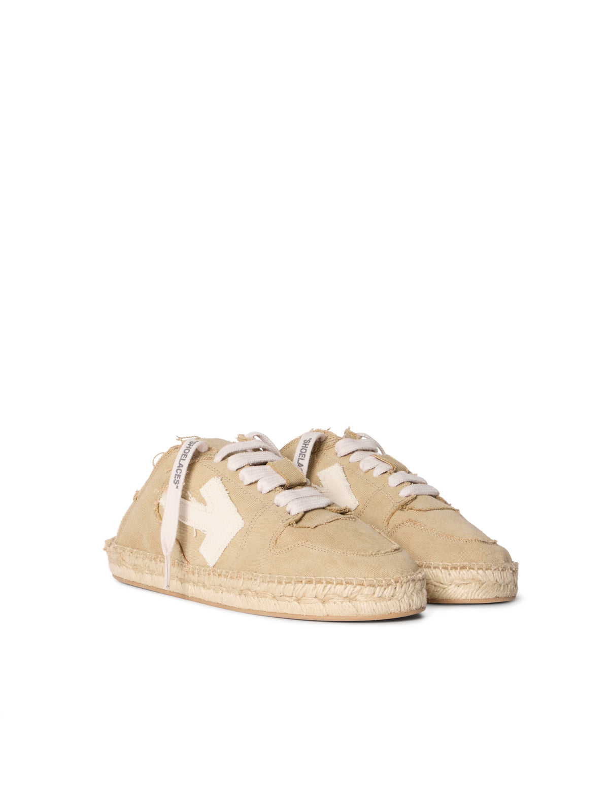 OFF WHITE Arrow Espadrillas BEIGE - WHITE OWIB019S26FAB001