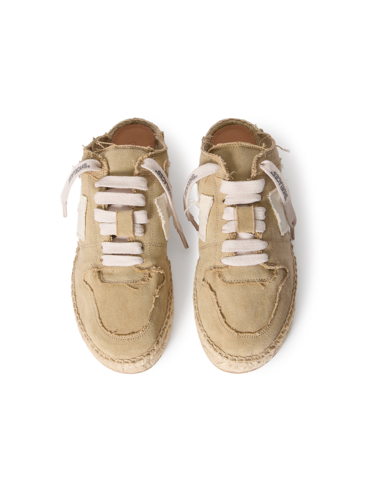 OFF WHITE Arrow Espadrillas BEIGE - WHITE OWIB019S26FAB001