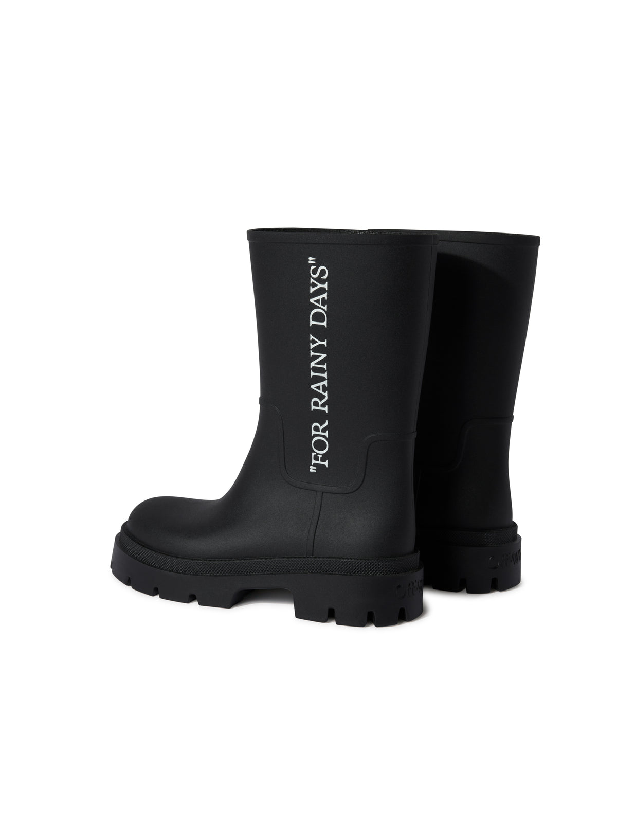 OFF WHITE Reboot Rainy Days Boot BLACK/WHITE OWIE049C99MAT001