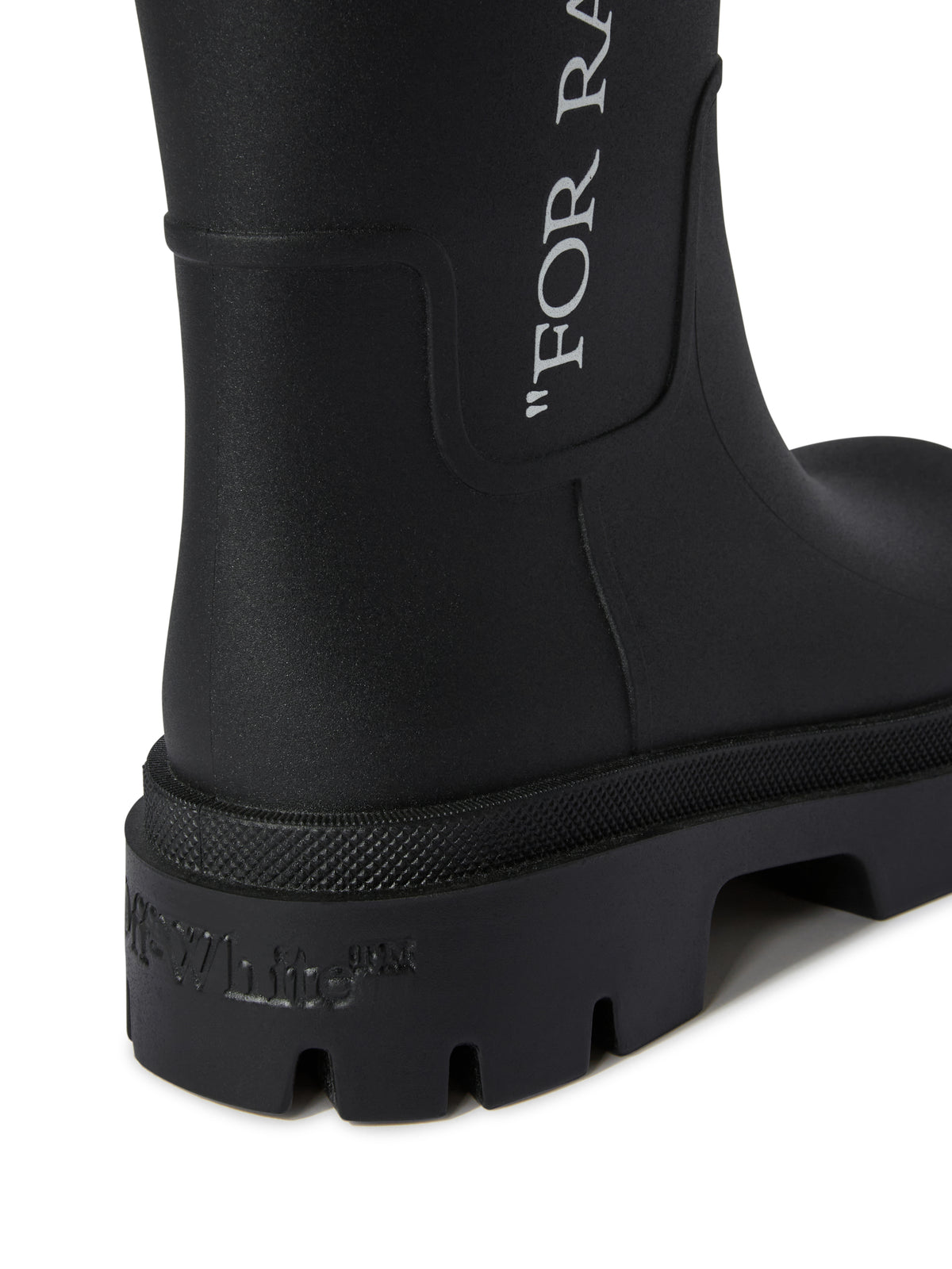 OFF WHITE Reboot Rainy Days Boot BLACK/WHITE OWIE049C99MAT001