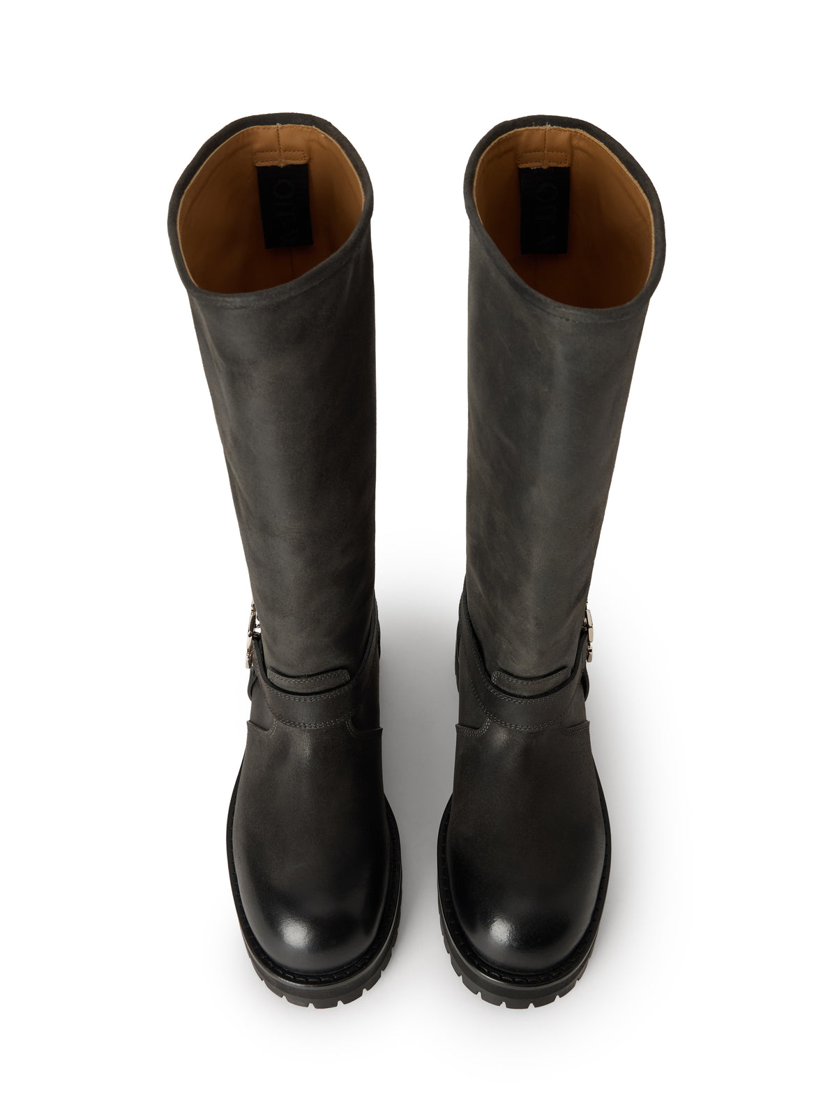 OFF WHITE Off Track High Boots Black OWIE04MF25LEA002