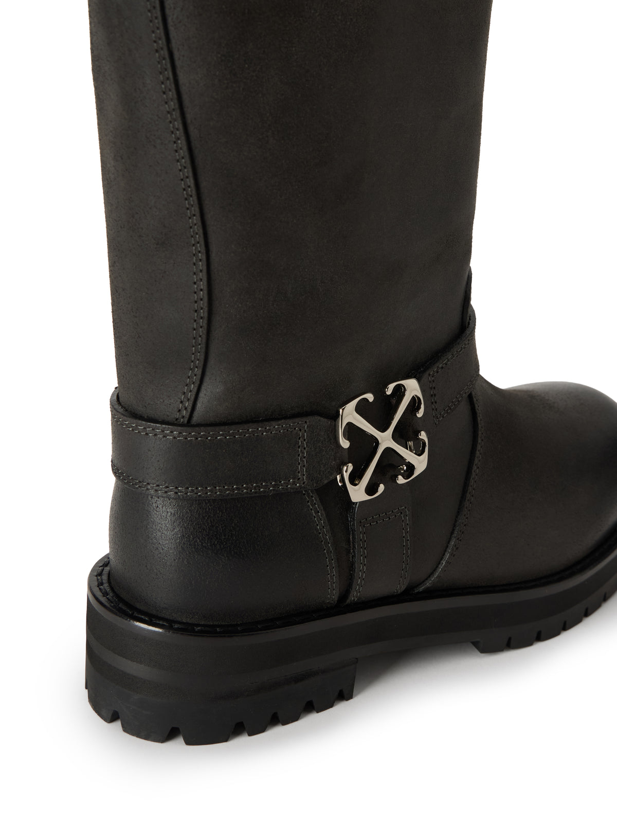OFF WHITE Off Track High Boots Black OWIE04MF25LEA002