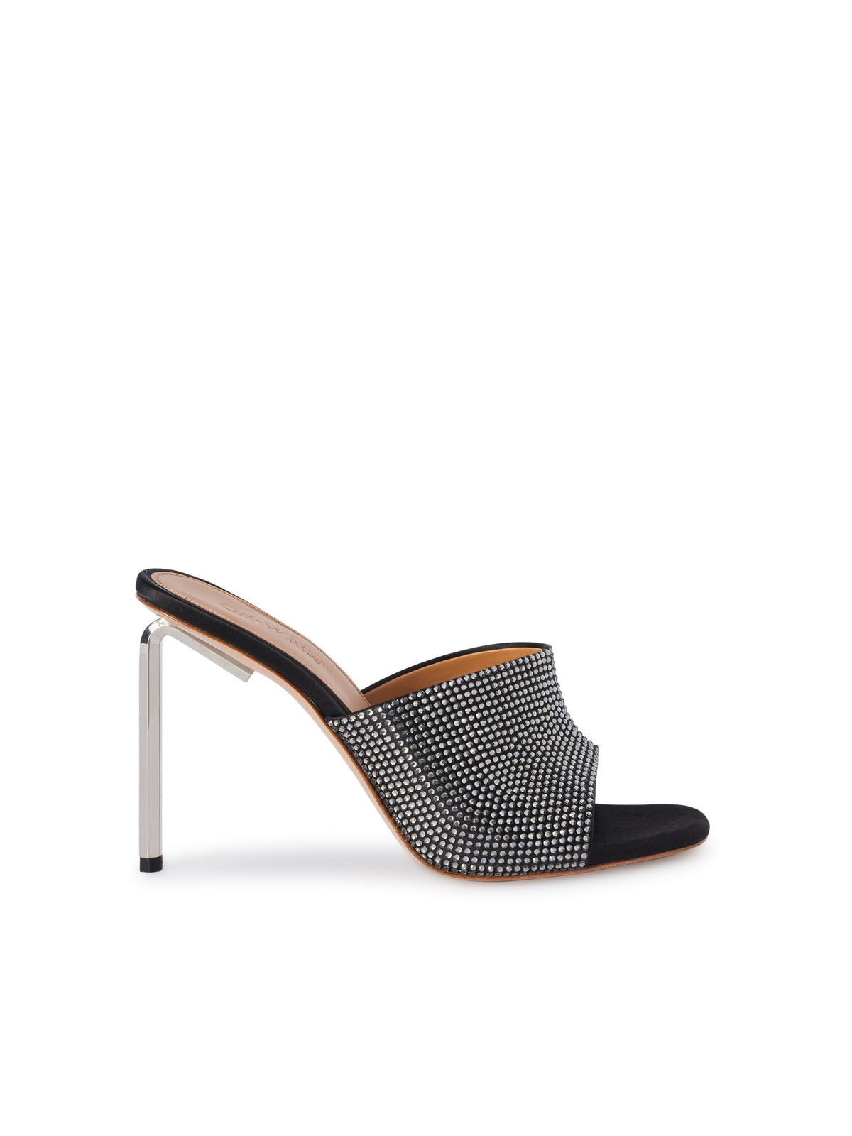 Shiny High Allen Satin Mule