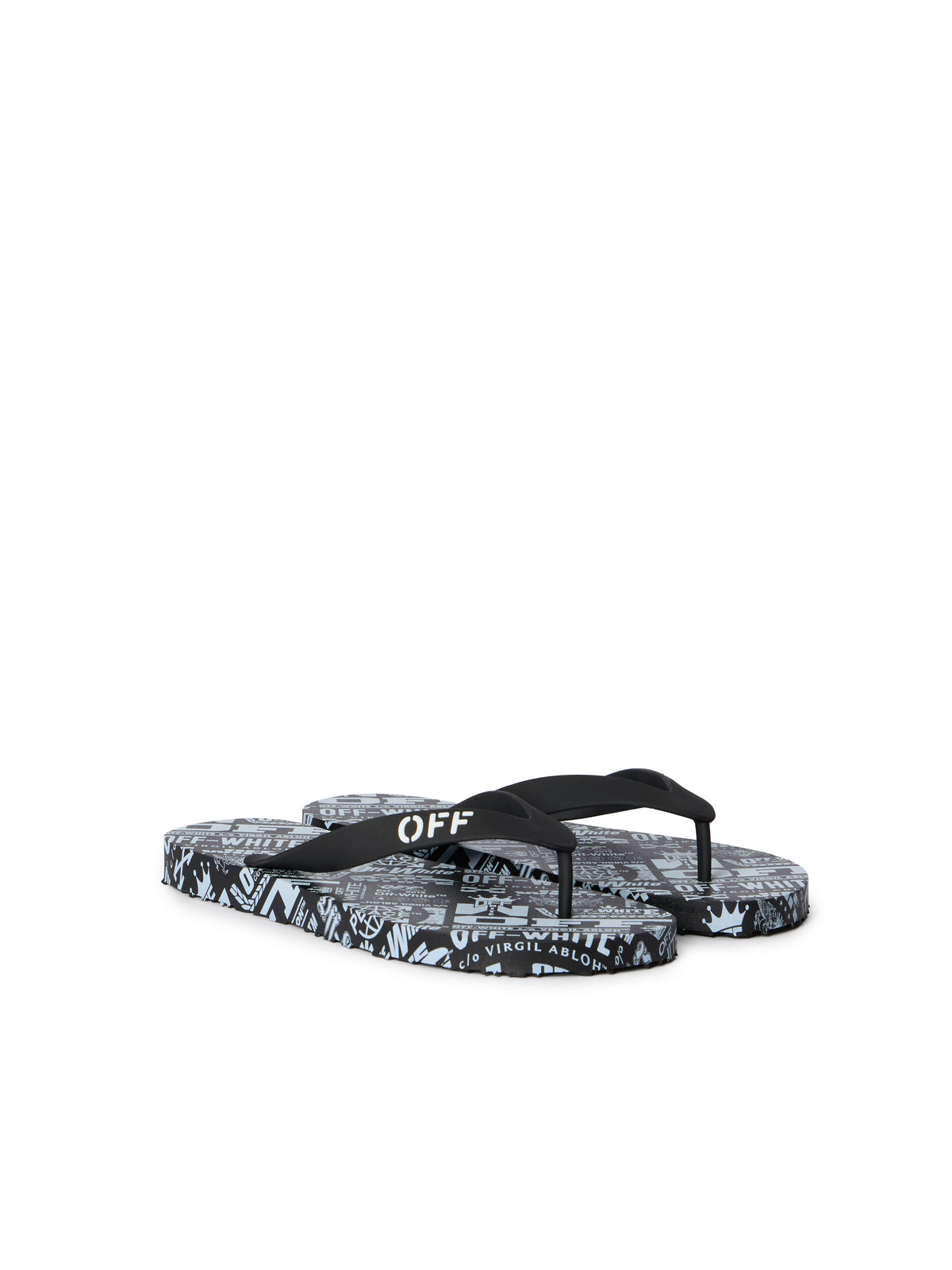 OFF WHITE Off Stamp Flip Flops WHITE SNOW - BLACK OWIO001F25MAT001