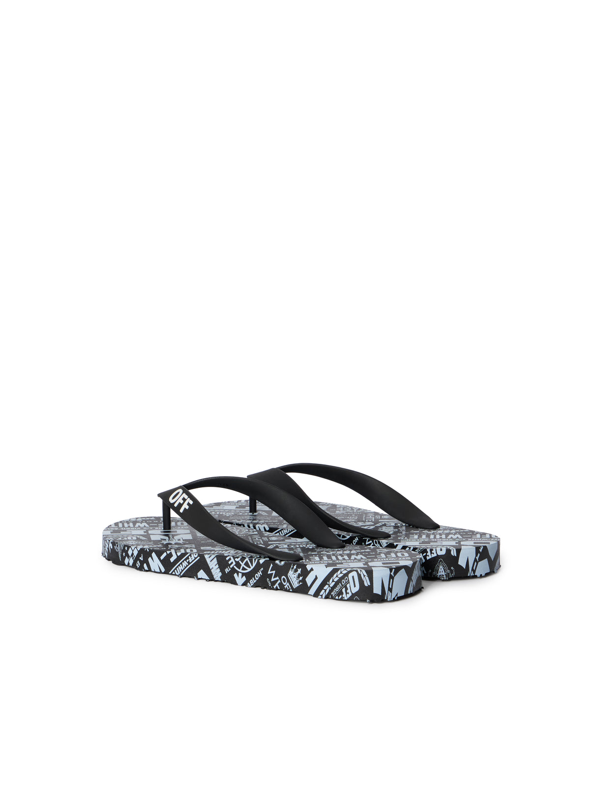 OFF WHITE Off Stamp Flip Flops WHITE SNOW - BLACK OWIO001F25MAT001