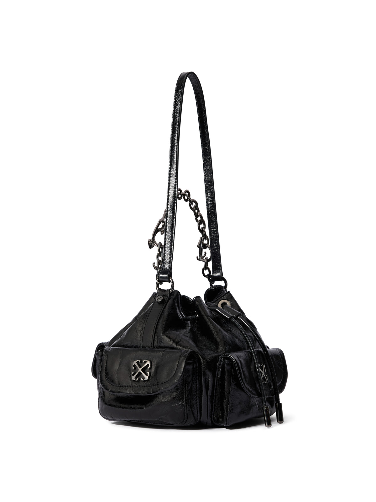 OFF WHITE Dumbo Bucket Bag BLACK - NO COLOR OWMY002F25LEA001