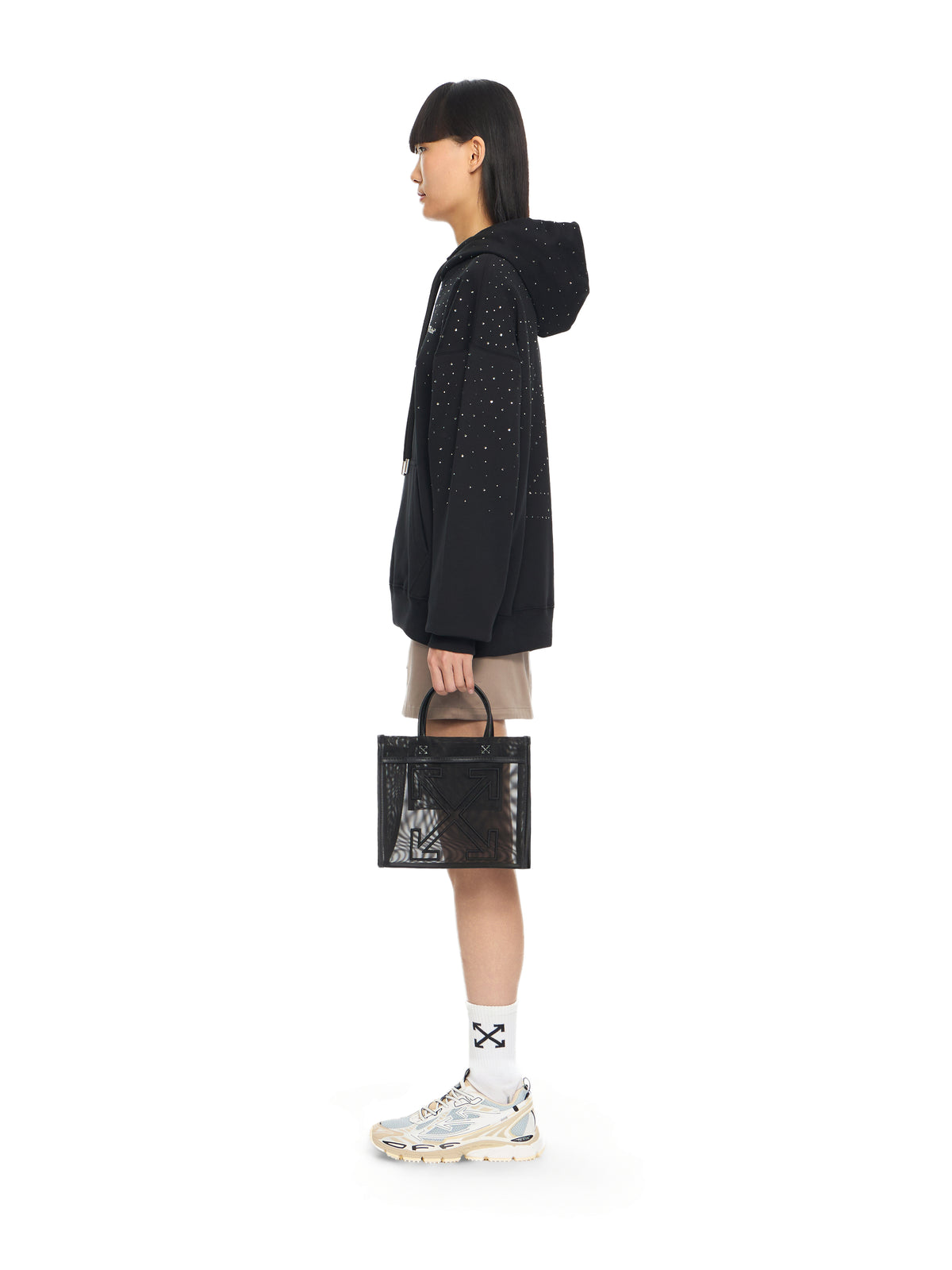 OFF WHITE Market Tote Bag BLACK OWNA23GS26FAB001