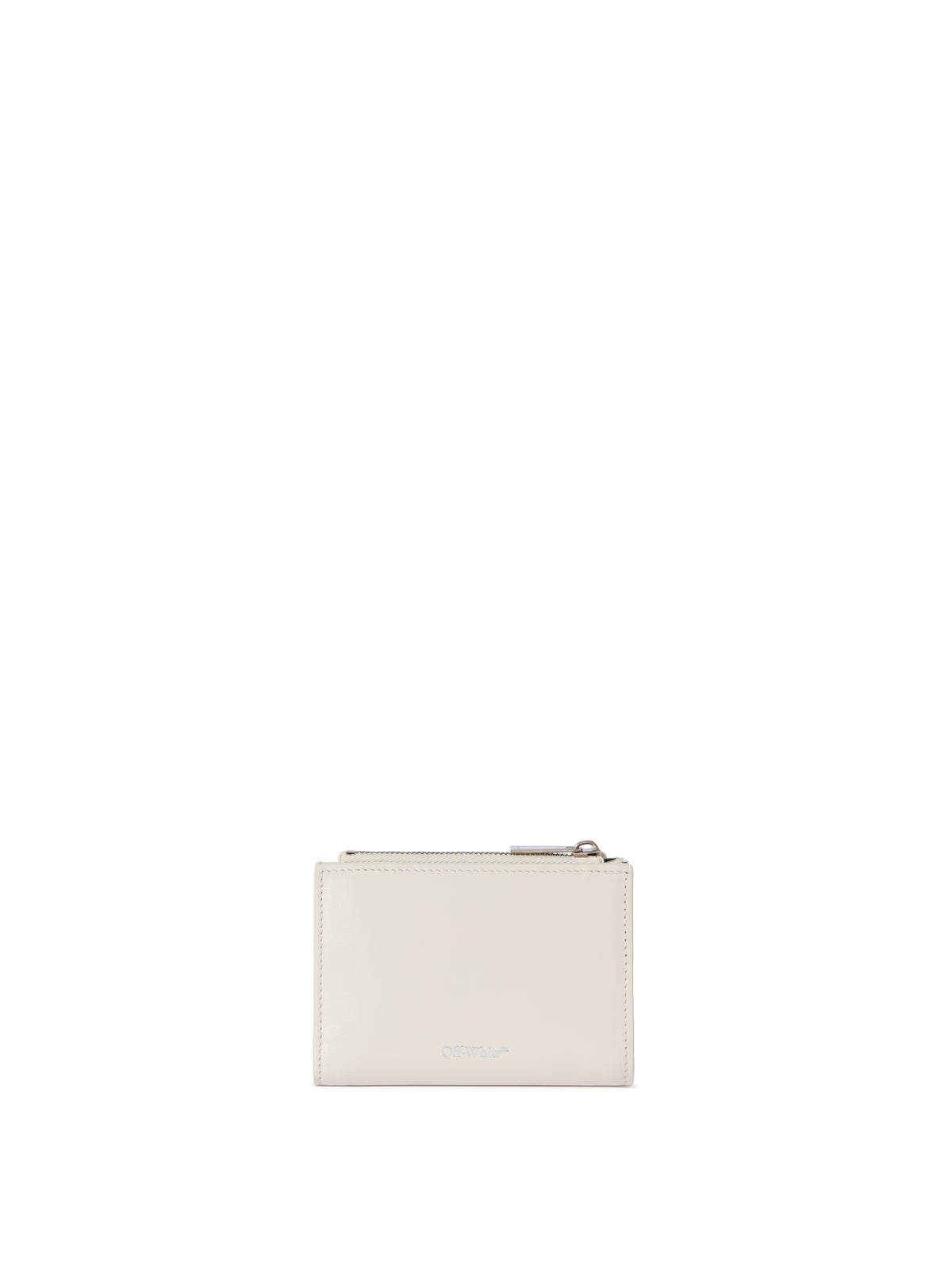 OFF WHITE Jitney Quote Zipped Bifold Wallet DUST - BLACK OWNC072C99LEA001