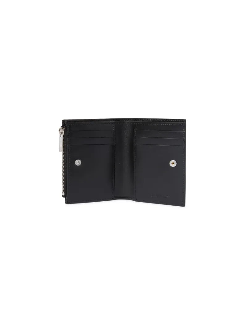 OFF WHITE Jitney Quote Zipped Bifold BLACK OWNC072C99LEA001