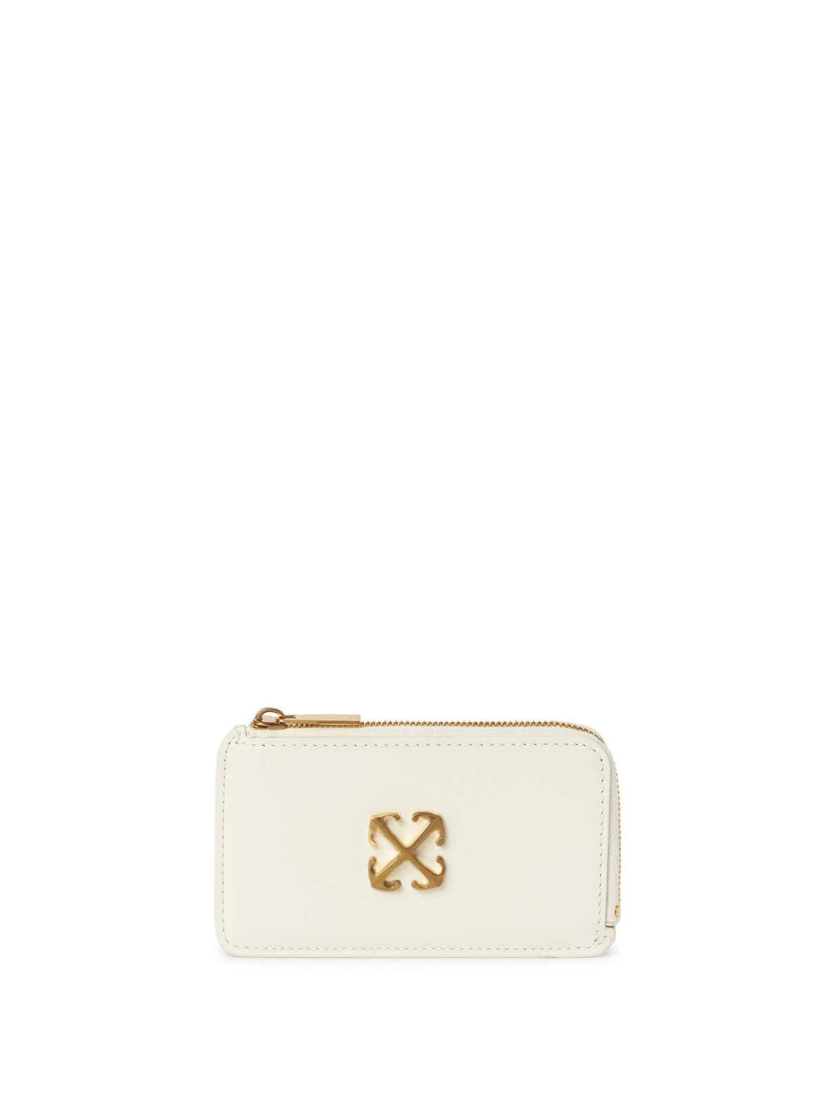 OFF WHITE Jitney Zipped Card Case WHITE OWND039C99LEA001