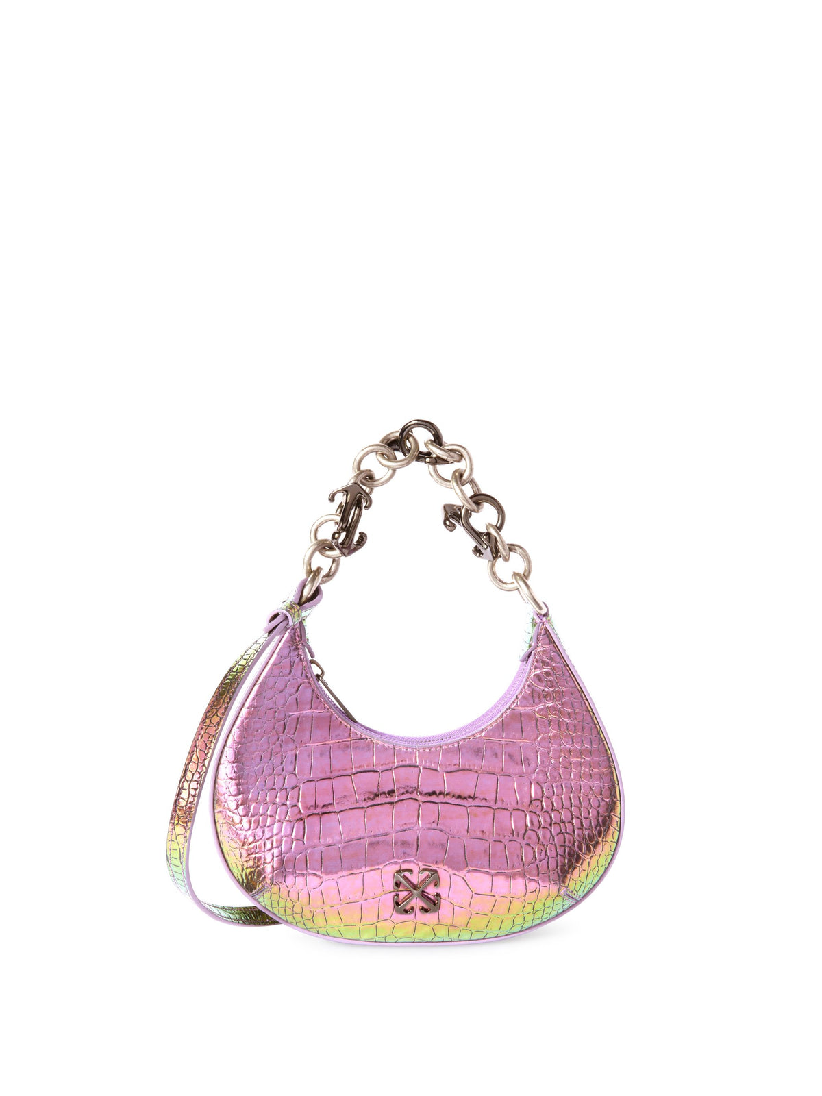 OFF WHITE Hemisphere Croco Print PINK OWNN184S25LEA002