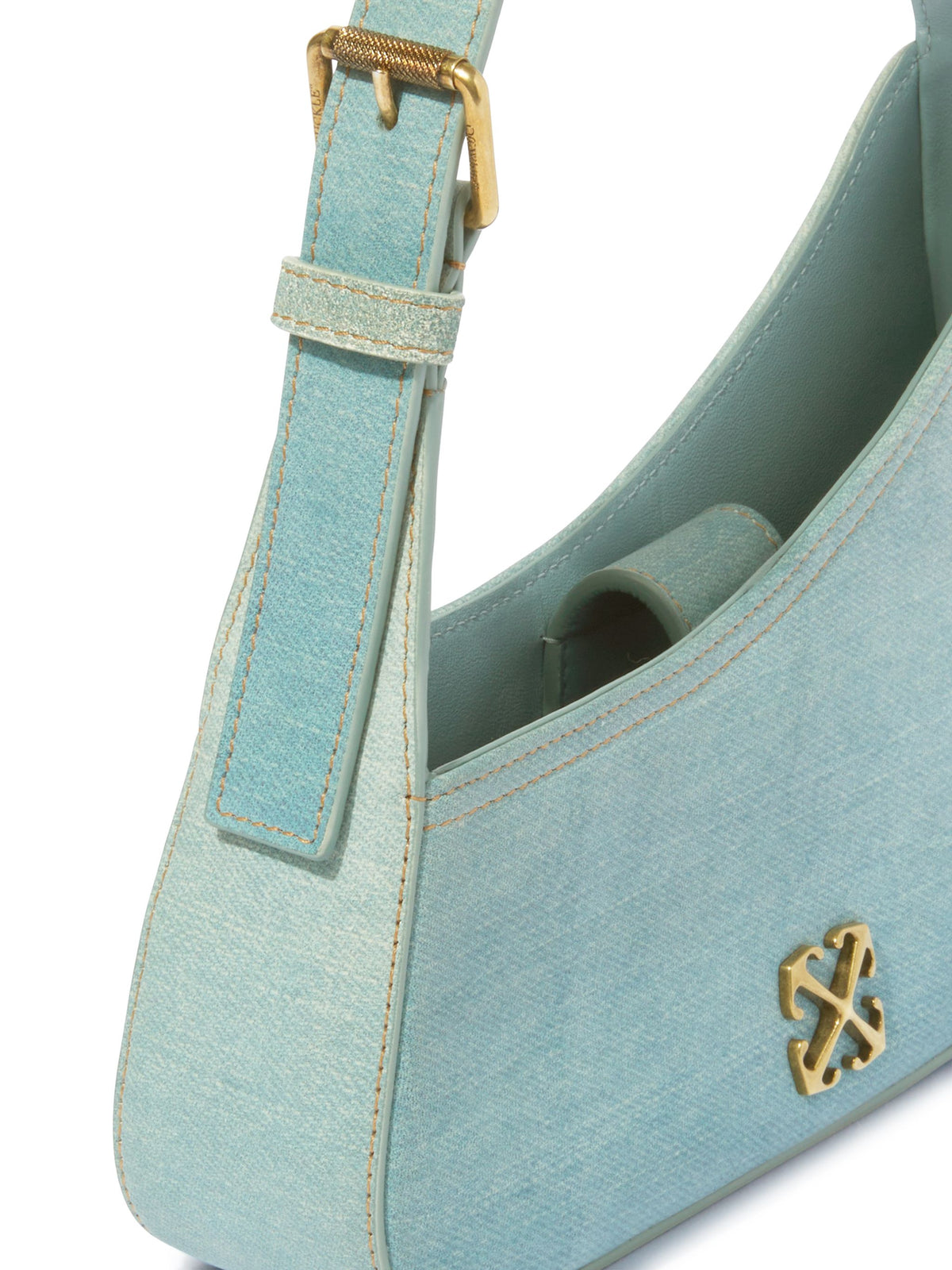 OFF WHITE Jitney Shoulder Denim Leather BLUE OWNN18AS25LEA001