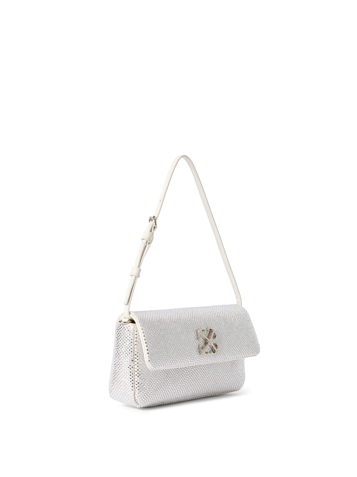 OFF WHITE Jitney Shoulder 0.7 Strass Bag FLAME OWNN18BF25FAB001