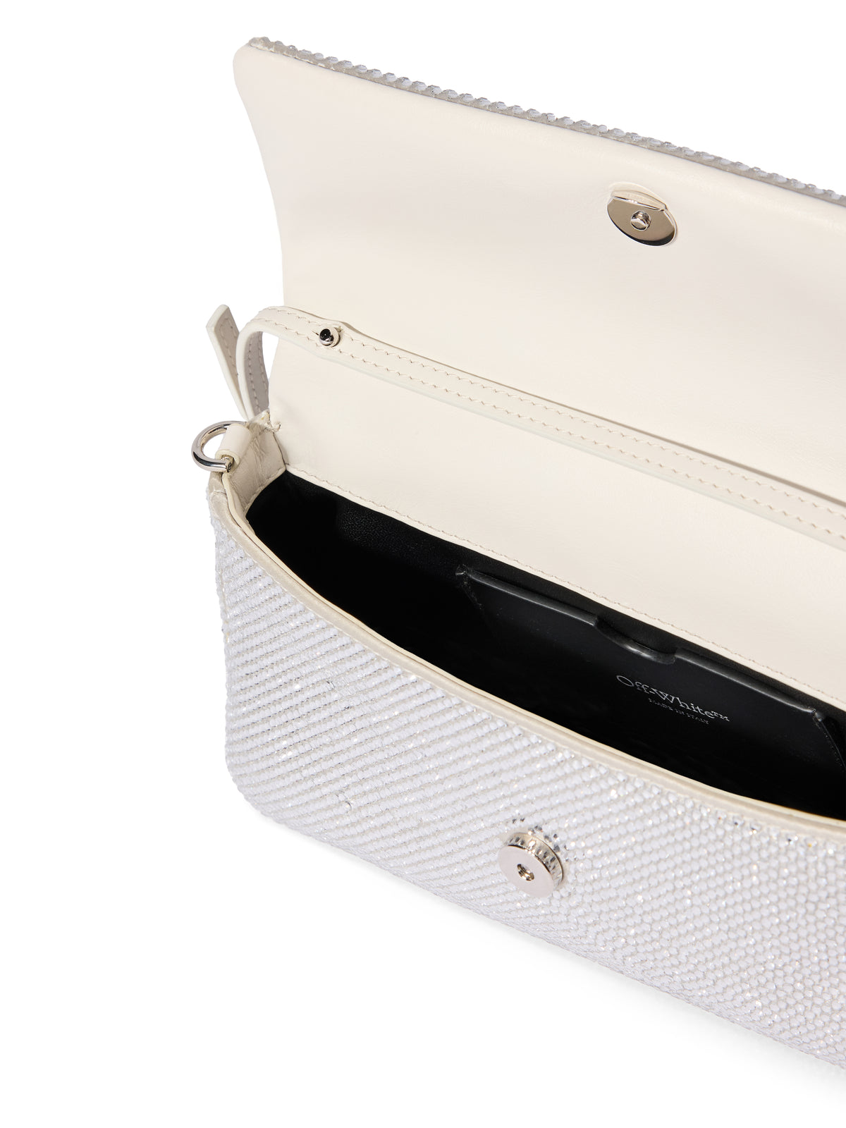 OFF WHITE Jitney Shoulder 0.7 Strass Bag FLAME OWNN18BF25FAB001