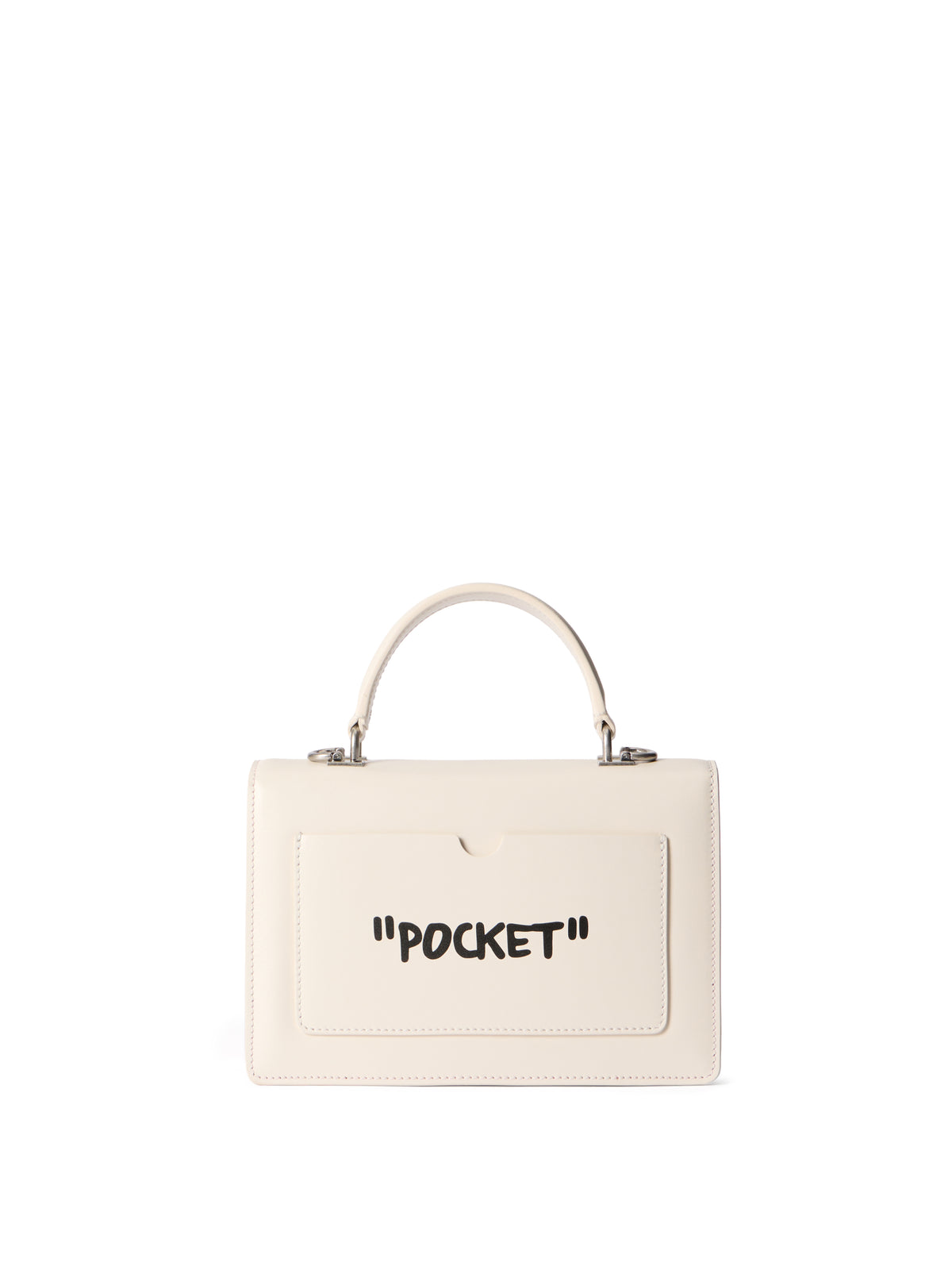 OFF WHITE Jitney 1.4 Top Handle Bag DUST OWNP062C99LEA004