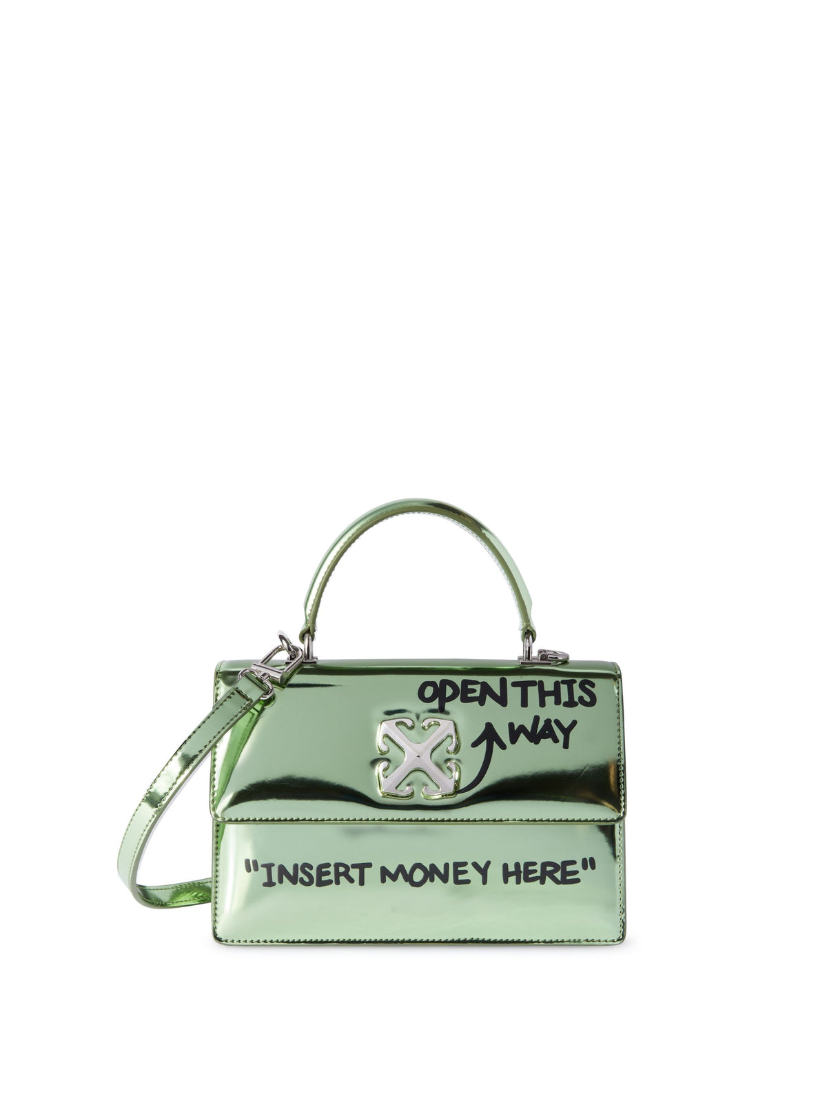 Green Jitney 1.4 Quote Top Handle Bag