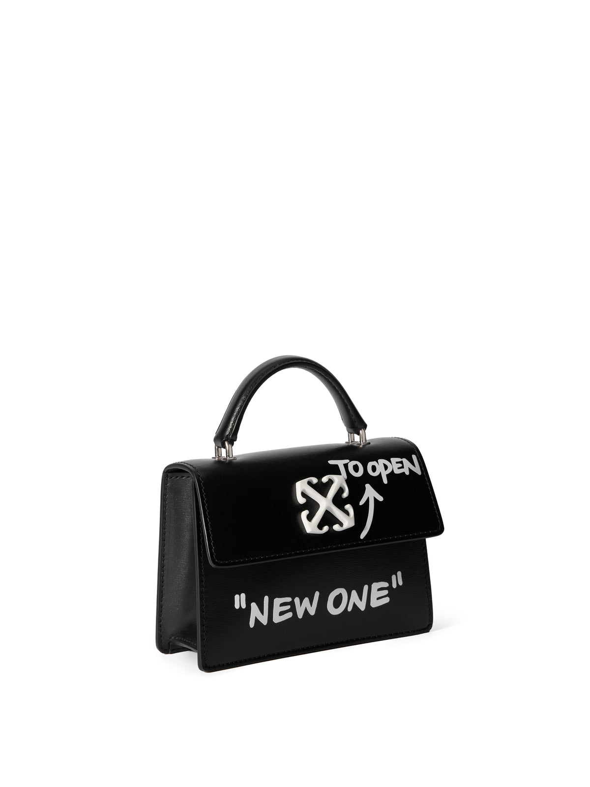 OFF WHITE Jitney Baby Quote Bag BLACK OWNP063C99LEA002