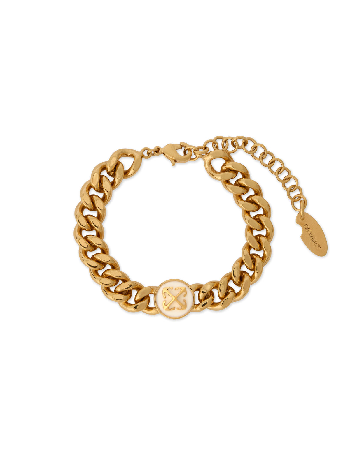OFF WHITE Round Arrow Bracelet GOLD - WHITE OWOA12RF25MET001