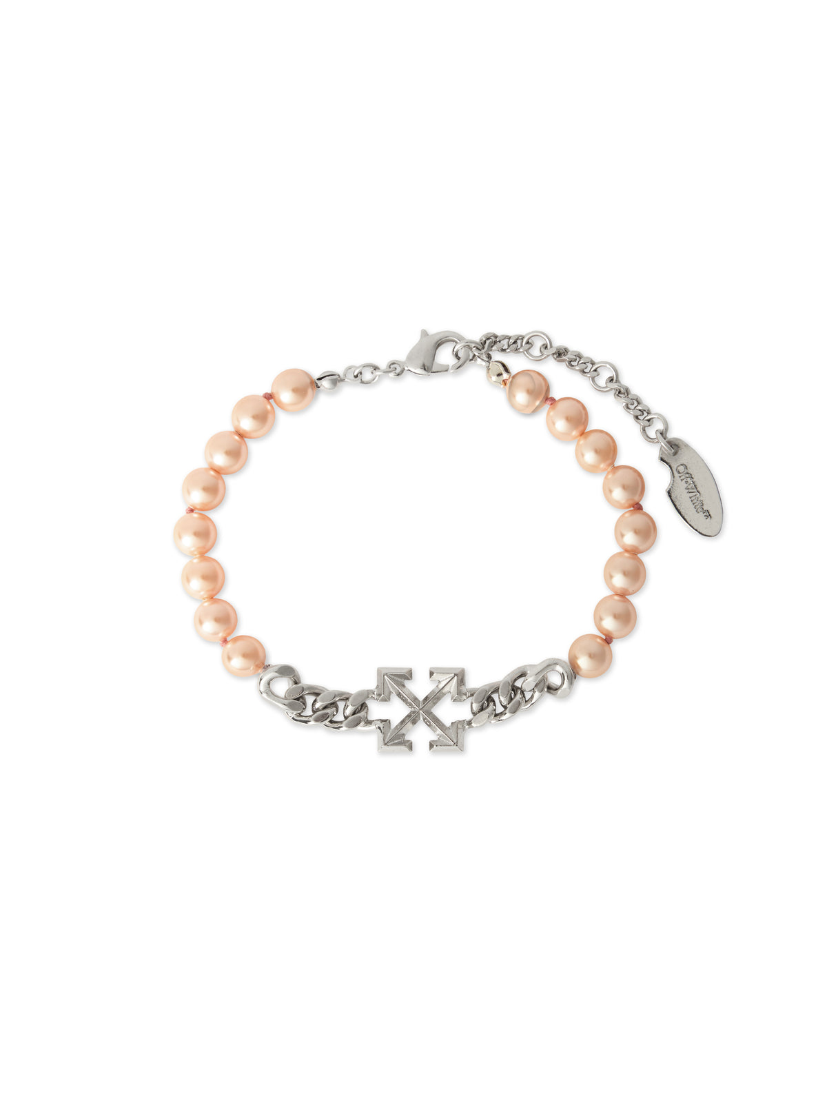 OFF WHITE Arrow Pearl Bracelet SILVER OWOA12WS26MET001