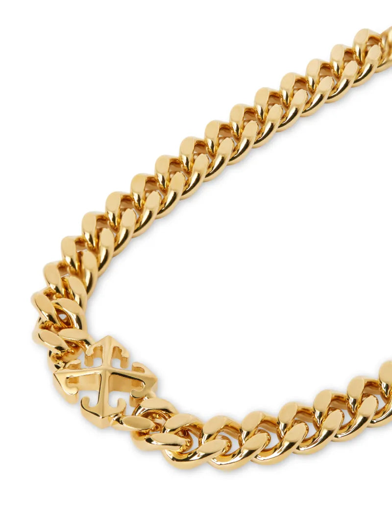 OFF WHITE Arrow Chain Necklace GOLD OWOB13HC99MET001