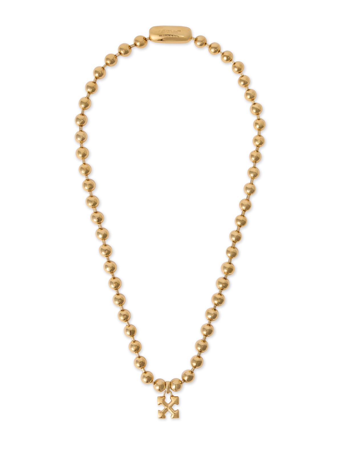 OFF WHITE Arrow Ballchain Necklace GOLD - NO COLOR OWOB13WF25MET001