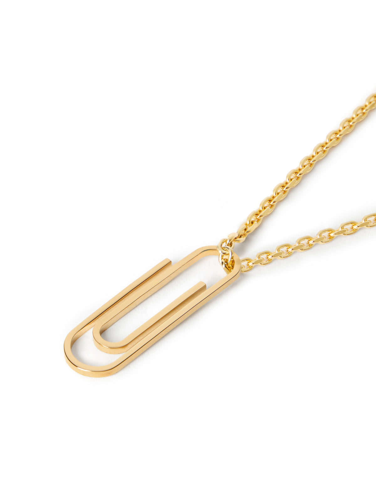 OFF WHITE Paperclip Necklace SILVER OWOB145S26MET001