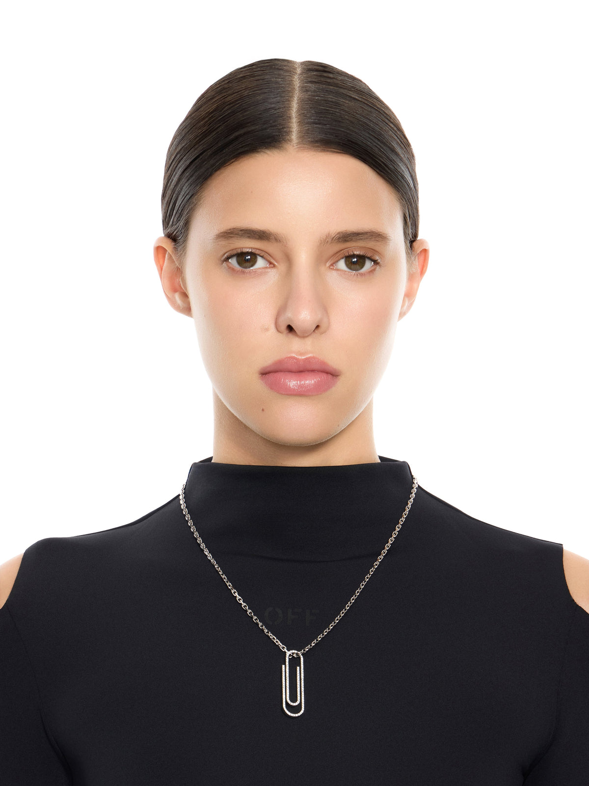 Paperclip Strass Necklace