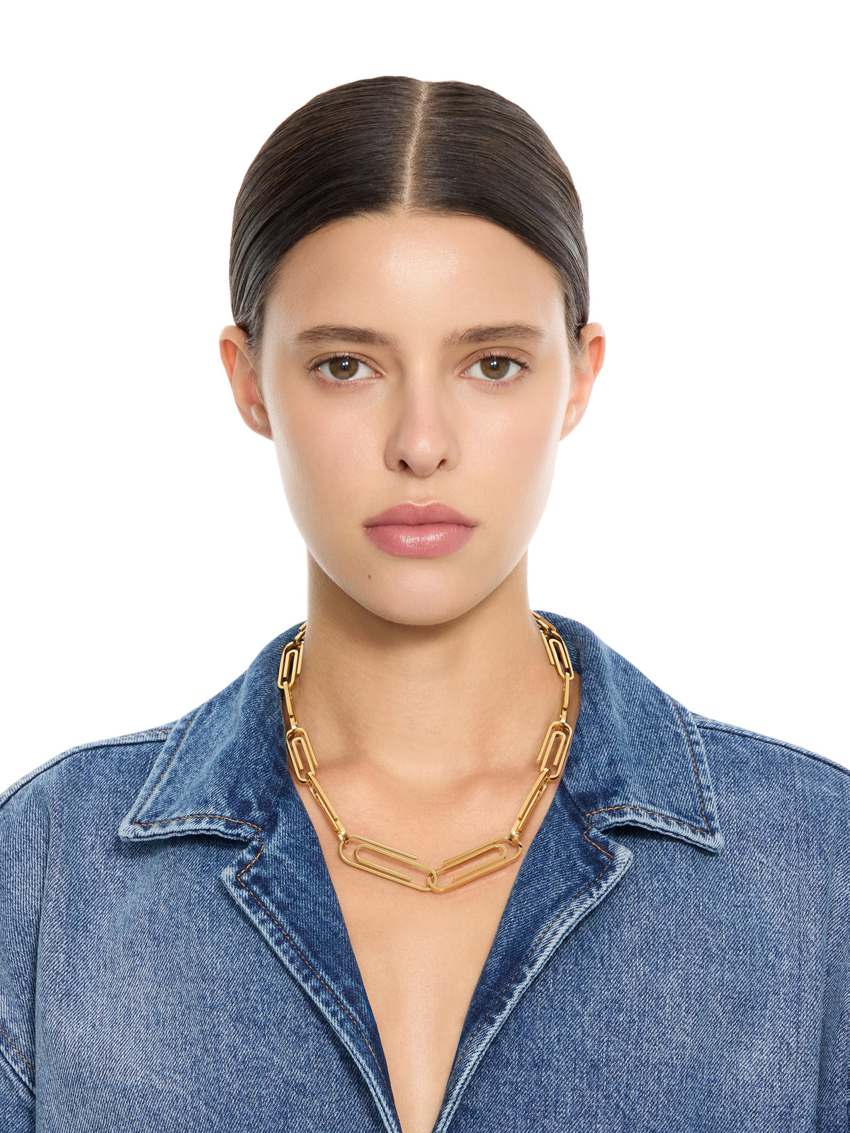 OFF WHITE Paperclip Chain Necklace SILVER OWOB147S26MET001