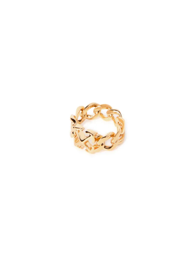 OFF WHITE ARROW CHAIN RING GOLD OWOC11GC99MET001