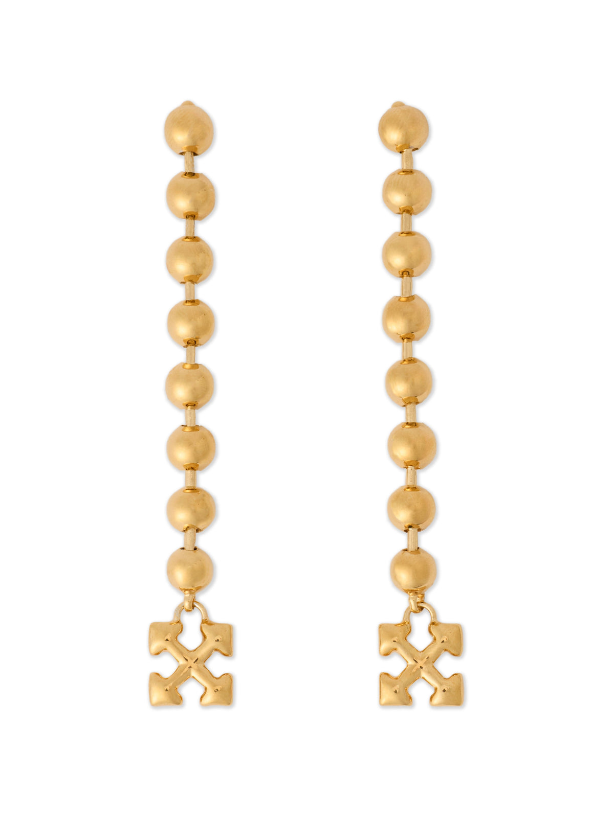 OFF WHITE Arrow Ballchain Earrings GOLD - NO COLOR OWOD2A0F25MET001