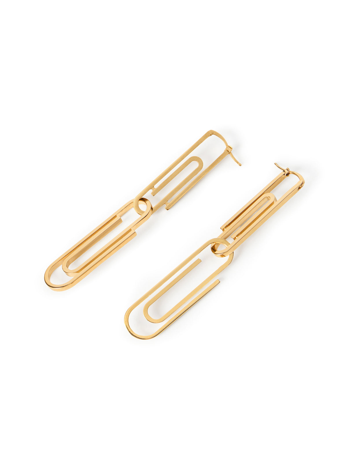 OFF WHITE Paperclip Earrings SILVER OWOD2ABS26MET001